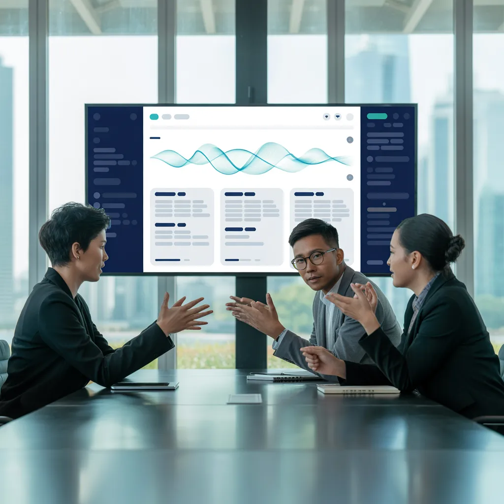 AI meeting transcription tool Singapore — Otter.ai and Fireflies auto-generating meeting minutes in Singapore office