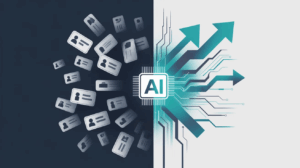 Illustration showing the contrast between outdated workforce skills and AI-ready capabilities in Singapore's job market